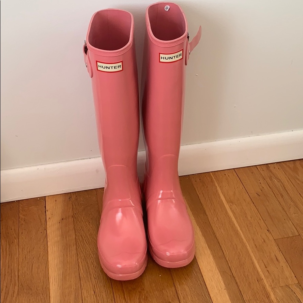 Bubblegum Pink Hunter Tall Boots